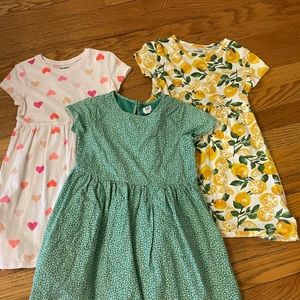 All 5T - girls short sleeve dresses.